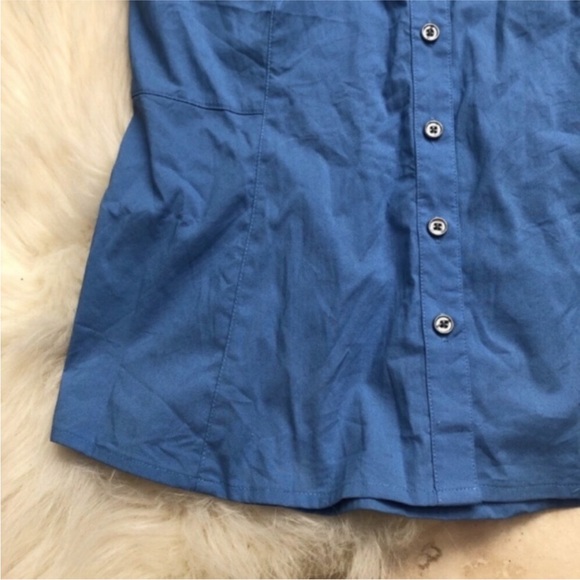 Express Cap Sleeve Buttondown - Picture 3 of 5